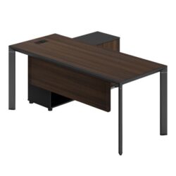 שולחן משרד 1600W*750H + שלוחה שולחן משרדי+יחידת אחסון