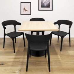 סט 4 כסאות דקורטיביים פנים+חוץ בתקן UV