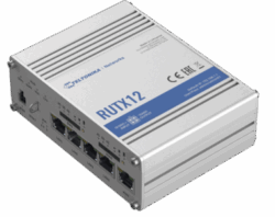 נתב סלולרי מקצועי עם 2 מודמים פיזיים CAT 6 ושני סימים – Teltonika RUTX 12