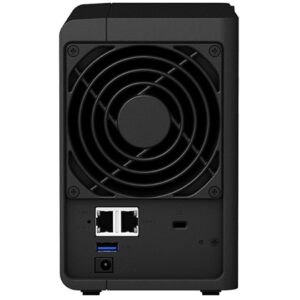 Synology NAS DS220+ 2BAY Intel J4025 2GB BACK_שרת_קבצים_לשיתוף_וגיבוי_מידע_ברשת_הפנימית_למשרדים