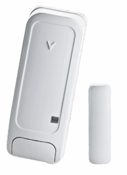 גלאי מגנט אלחוטי לדלתות וחלונות עם חיבור קווי וטכנולוגיית PowerG למערכת אזעקה אלחוטית PowerG