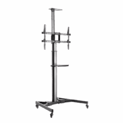 עגלת טלויזיה LUMI ניידת על גלגלים לחדרי ישיבות ציוד לחדר ישיבות