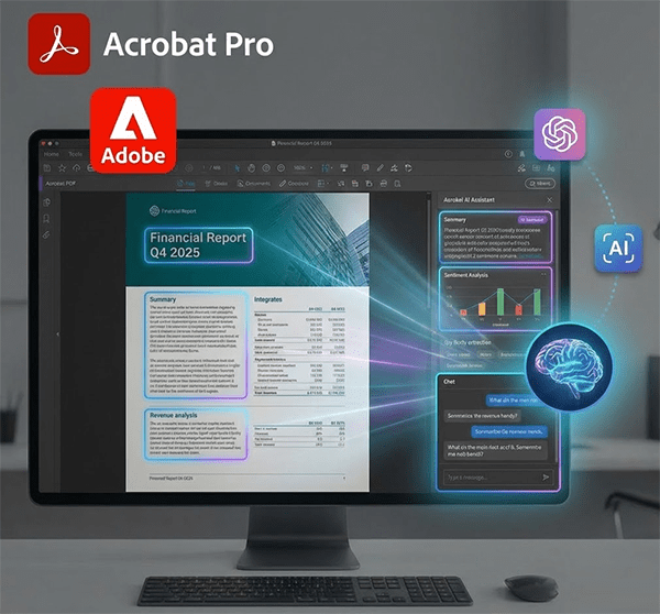 מהפכת ה-AI ב-Adobe Acrobat Pro - החידושים והעזרים ל AI PDF לפתיחת מסמכים להבנה מעמיקה