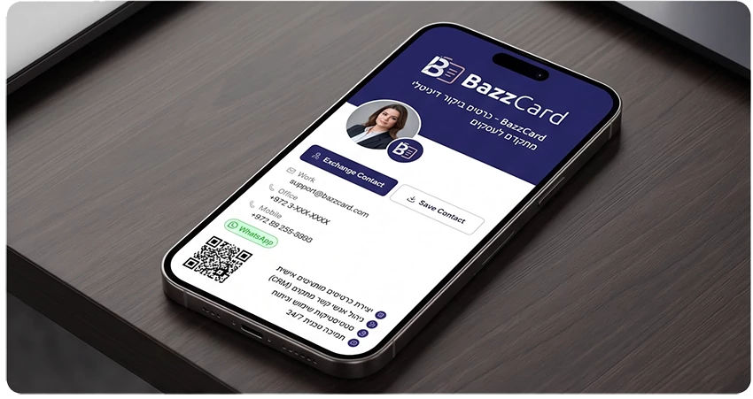 כרטיס ביקור דיגיטלי חכם לעסקים, לבעלי מקצוע ולחברות_ 9309679677